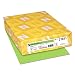 Astrobrights Colored Cardstock, 8.5" x 11", 65 lb/176 GSM, Martian Green, 250 Sheets