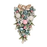 Dieser Künstliche Weihnachtskranz Ist Sorgfältig Handgefertigt Und Perfekt Zum Dekorieren Und Kann An Ihren Türen, Fenstern, Wänden, Kaminsimsen Und Überdachten Veranden Im Freien Angebracht Werden.