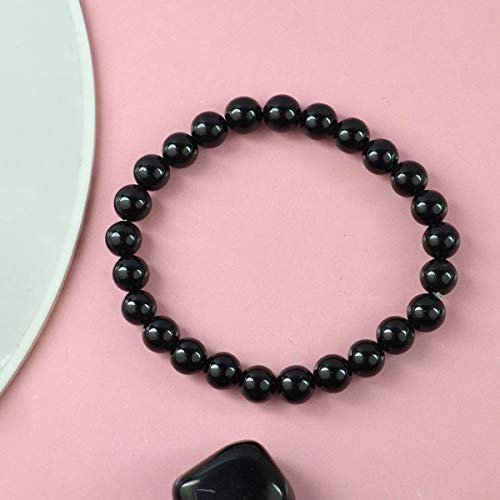 Image of Certified Natural Crystal Stone 8 mm Round Beads Bracelet for Men & Women | Reiki Charged Gemstone Bracelet | Multiple Stone Variants Available