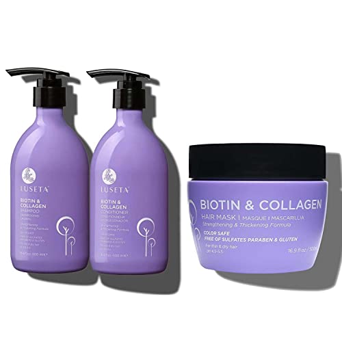Luseta Biotin Shampoo & Conditioner Set (16.9 oz each) and Biotin...