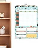 Cuaderno planificador de comidas, horario semanal de alimentos para un estilo de vida saludable, bloc de notas compacto con páginas de seguimiento fácil, organizador de preparación de comidas, ideal