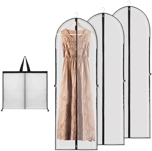 AIDBUCKS Kleidersack 180 Cm - Atmungsaktiv & Staubdicht | Für Brautkleider & Abendkleider