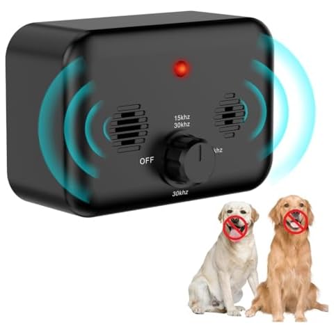 Anti Barking Devices, Auto Dog Bark Control Devices with 3 Modes, Rechargeable Ultrasonic Bark Box Dog Barking Deterrent Devices, Effective Stop Barking Dog Devices for Indoor & Outdoor Use Cover