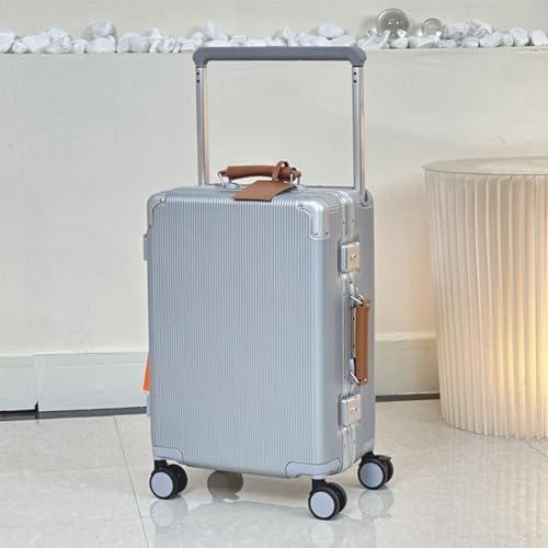 BEITH Hardside Luggage, BS849 Aluminium Frame Suitcase with Cup Holder, Wide Tie Rod, TSA Customs Lock, PC Shell, 360° Double Spinner Wheels, Soft Handle, Waterproof2