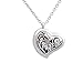 Aromatherapy Essential Oil Diffuser Necklace Jewelry ~ Elegant Heart Style - Hypo-Allergenic 316L Surgical Grade Stainless Steel Locket Pendant Necklace - Includes 3 Washable Pads (Silver)
