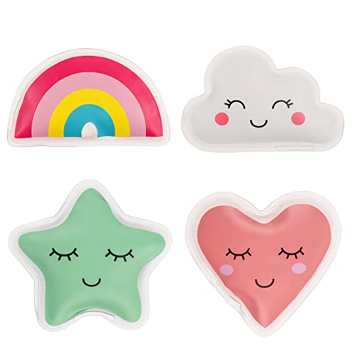 Lot de 4 chauffe-mains réutilisables - Pour les jours froids et les déplacements - Avec de...