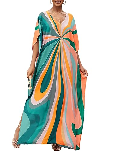 Caftan robe de plage longue Bsubseach style turc et bohème pour été