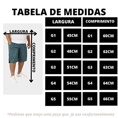 Kit 3 Bermudas Plus Size Shorts Masculino Dry Fit Poliéster (Chumbo/Vermelho/Azul Marinho, G4)
