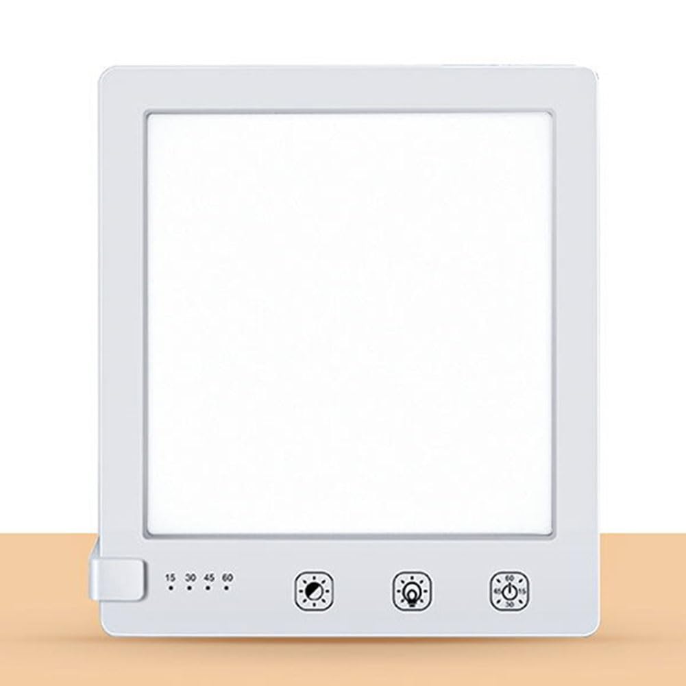 Lampe à Lumière du Jour LED 10000 lux Réglable Luminothérapie 10000 lux Bureau Touch Control Lampe de Light Thérapie avec Minuterie Lumière du Jour UV Libre Simulée Lumière du Soleil