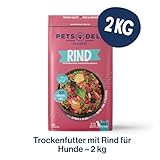 Pets Deli Classic Hunde Trockenfutter Rind & Süßkartoffel, leicht verdaulich, getreidefrei, ohne Zucker, 2 kg, Premium Qualität