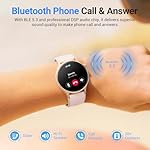 Fitpolo Smart Watch for Women,1.3" AMOLED Touchscreen Fitness Tracker, Make/Answer Calls, Heart Rate SpO2 Monitor, IP68 Waterproof, Sleep & Activity Tracking Smartwatch for Android Phones iPhone - Image 3
