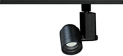 Miniatura 20 de TH205 R20 cabezal de carril cilíndrico de Nuvo, color negro, TH316, 50.00watts, 120.00 volts