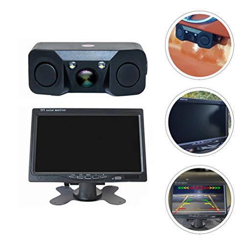 GARNECK Sensor de estacionamento, câmera de ré, câmera de ré, sistema de radar de reserva para camin