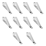 Garage Door Remote Visor Clip, Remote Visor Clips Replacement for Garage Door Remote Openers (Silver, Pack of 10)