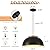 11.8" Black Dome Pendant Lights 3 Pack and 15.7" Farmhouse Pendant Light 2 Pack