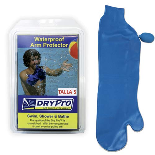 DRYPRO protectores de escayola BRAZO, escayola ducha, funda escayola ducha, fundas para escayola, protector IMPERMEABLE brazo ducha - Sistema Patentado Aislamiento al Vacío (Brazo Completo, S)