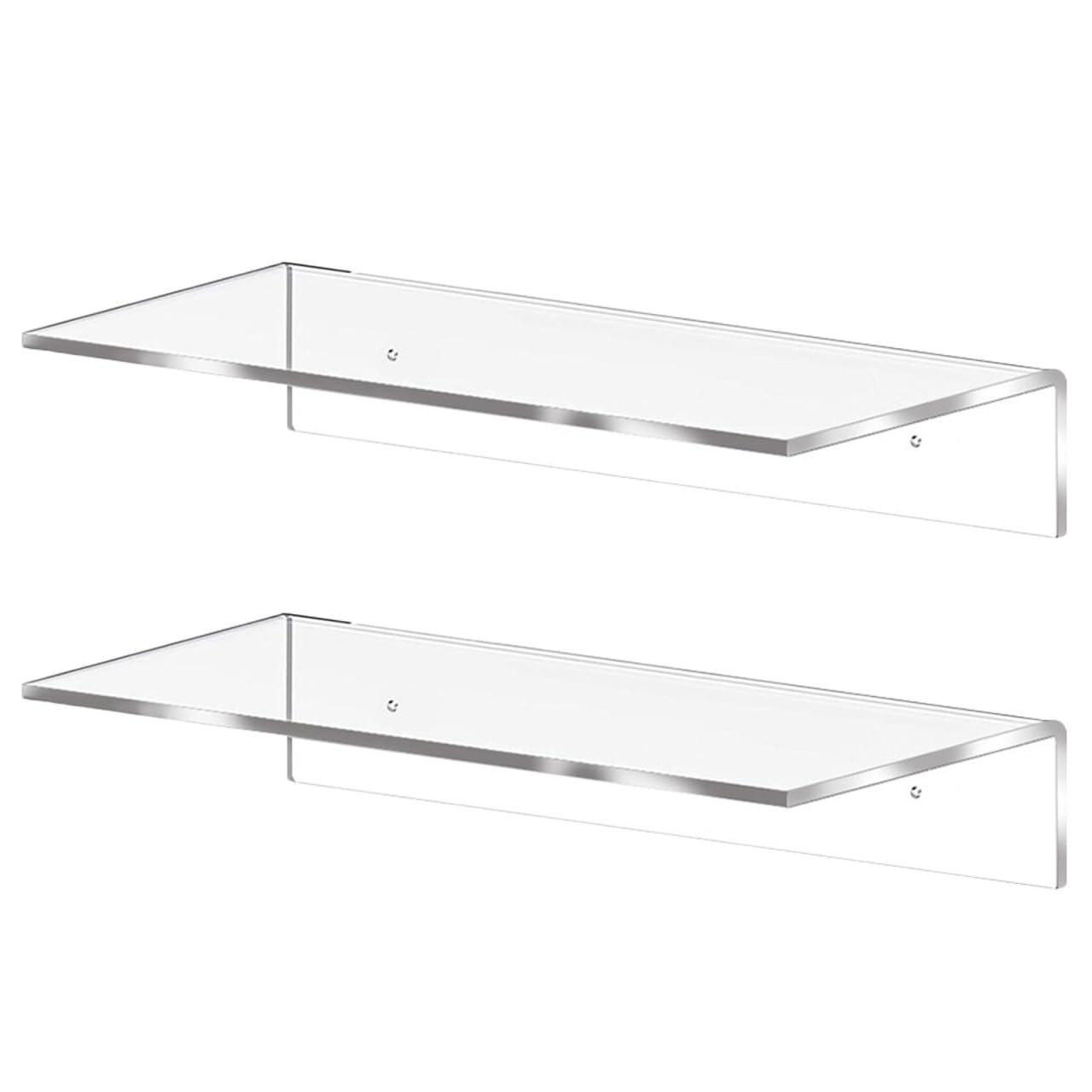 Estantes de pared transparentes plásticos STAHAD para organizar botes sin taladrar
