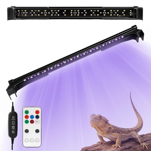 Jaenmsa LED UVA UVB Light Fixture for Reptiles,