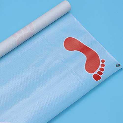 NUOBESTY Tapete de jogo de chão, tapete de mão para engatinhar, tapete de pegada de mão para criança