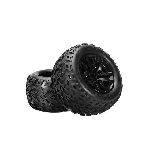 Tiamu Bigfoot Wheel Tire Tyre EB1002 for JLB Racing Cheetah 1/10 Brushless RC Car Parts Accessories,2 Pcs