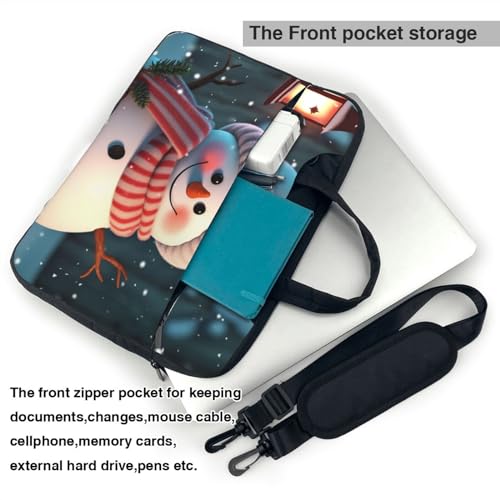 Bolso bandolera para portátil con diseño de muñeco de nieve miniatura 3