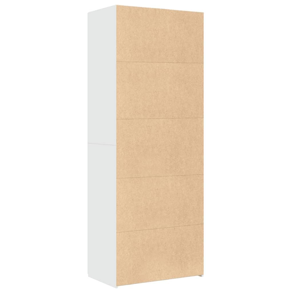 vidaXL Armadietto alto bianco 70 x 42,5 x 185 cm legno con mensola