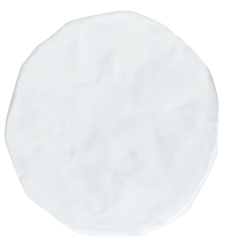 Miniatura 6 de AILONSHAWN Gorro de satén para cabello rizado, gorro de seda para dormir, gorro de seda para dormir, gorra de seda blanca de banda ancha para la