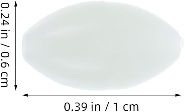 Fishing Glow Beads 6x10mm Hard Plastic Luminous Bait Float Beads 1000pcs for Trout and Freshwater Lure Tackle Accessories