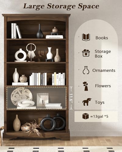 TVU 5-Tier Wooden Bookshelf CBK008-2A の商品画像 4