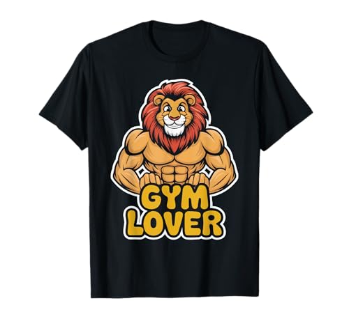 Bodybuilder Lion Lover Gym Wear Fitness Workout Bodybuilding T-Shirt