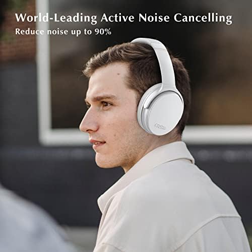Srhythm NC35 Noise Cancelling Wireless Headphones Bluetooth 5.3, Foldable Over Ear Headset with Build-in Mic,50+ Hrs Playtime,Multi-Point Bluetooth Connection Voice Call