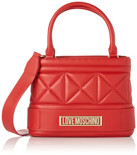 Love Moschino Borsa Soft PU Rosso, Bandolera para Mujer, Azul (BLU Denim) Cover
