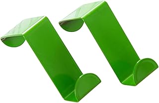 4 Pcs Over Door Clothes Hanger Rack Towel Hooks Keychain Hook Clothing Hanger Coat Organizer Hook Key Hanger Hook up Storage Hook Wreath Stainless Steel Green Clothes Hook