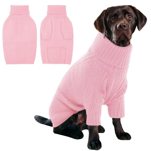 IECOii XL Dog Sweater,Fall Doggy Clothes for Extra Large Dogs Girl Boy,Warm...