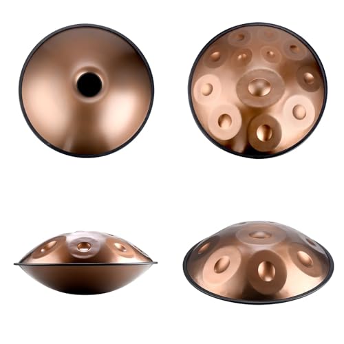 Steel Tongue Drum Handpan 10 Notas Oro miniatura 3