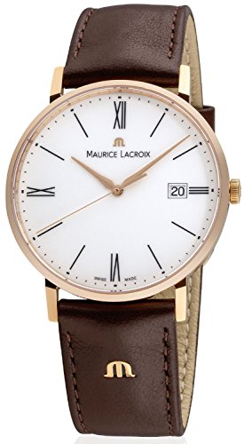 Preisvergleich Produktbild Maurice Lacroix Eliros Herren-Armbanduhr Lederband EL1087-PVP01-110-002