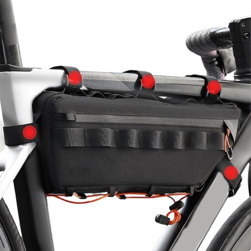 Bolsa para cuadro de bicicleta impermeable para tubo superior | Bolsa para marco de bicicleta | para aventuras al aire libre, viajes, desplazamientos, bicicleta de montaña, bicicleta de carreras
