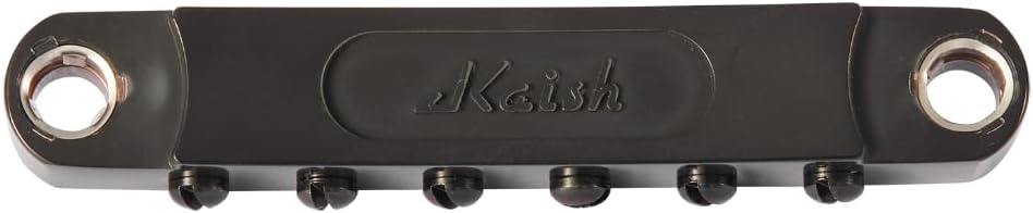 LP Guitar Roller Saddle Tune-O-Matic Bridge with Clip-Lock For Les Paul,SG,ES,Dot,Bigsby Black