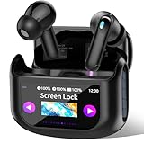 Wireless Earbuds, Bluetooth 5.4 Ear Buds with Multifunctional Touch Screen, 48H HiFi Stereo Headphones, ANC/ENC Noise Cancelling Mic, IPX7 Bluetooth Earbuds with 5 EQ Modes, in Ear Earphones, Black