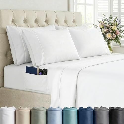 Mueller 6 Piece Queen Bed Sheets Set – Ultratemp Cooling Technology, Oeko-TEX Certified,...