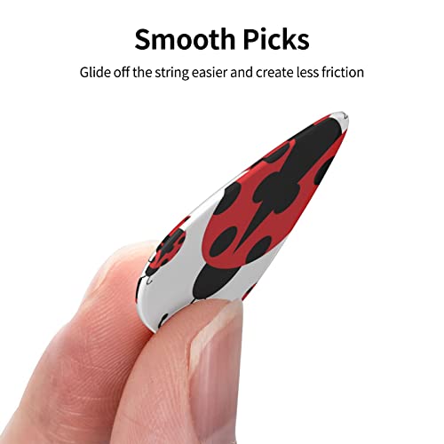 Médiators Guitare 12-Pack Funny Ladybug Guitar Picks Pour Guitare Électrique Guitare Acoustique Diverses Guitares - Les Beatles, Paul McCartney, John Lennon, RIngo Starr, George Harrison Médiators Guitare 12-Pack Funny Ladybug Guitar Picks Pour Guitare Électrique Guitare Acoustique Diverses Guitares – Image 3
