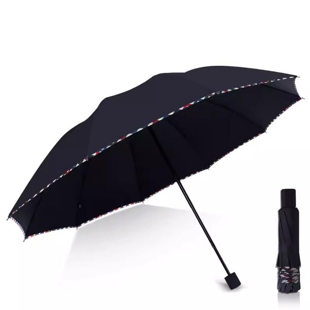 eexbz Umbrellas for Rain Large Reinforced Umbrella, Double Folding Umbrella for Men and Women, Rain Or Shine, Student Sun Protection Umbrella Strong Umbrella for Wind and Rain(C)