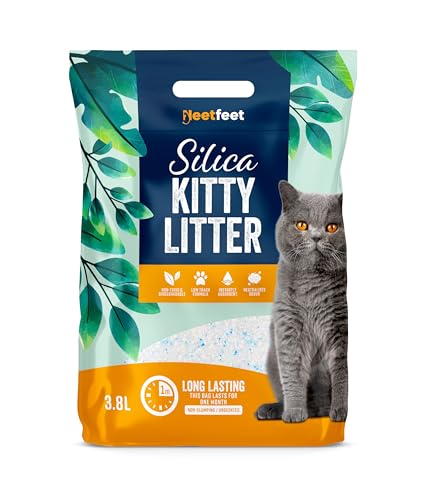 Image of Natural Silica Crystal Cat Litter 3.8L Pure Gel Crystal Ultra Absorbent Effective Odour Control No Dust Ultra Hygienic Biodegradable