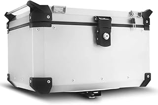 BAÚ ALUMÍNIO ESCOVADO TOP CASE 56 LITROS SUPER ADVENTURE UNIVERSAL ALUMÍNIO ESCOVADO