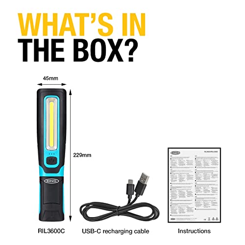 RING Magflex Twist LED Inspection Lamp With 450 Lumens Light Output: Rechargeable & Cordless 8 RING Magflex Twist LED Inspection Lamp With 450 Lumens Light Output: Rechargeable & Cordless - Image 8