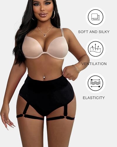 Women's Booty Shorts with Garters High Waisted Sexy Hot Pants Butt Lifting Sports Leggings Gym Running Pole Dance Yoga4