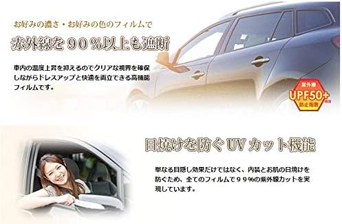 シルフィード FGR-500 運転席 助手席 ダイハツ 適合 ムーブ ＬＡ１００Ｓ Ｈ２２，１２～ カーフィルム カット済み