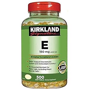 Kirkland Signature Vitamin E 400 I. U. 500 Softgels Per Bottle