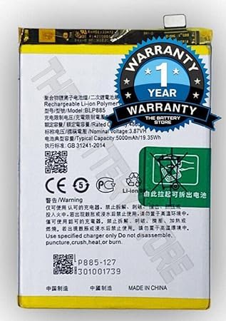 Image of Original BLP885 Battery for Oppo A76 CPH2375 Battery with 1 Year warrenty**** (R00098)