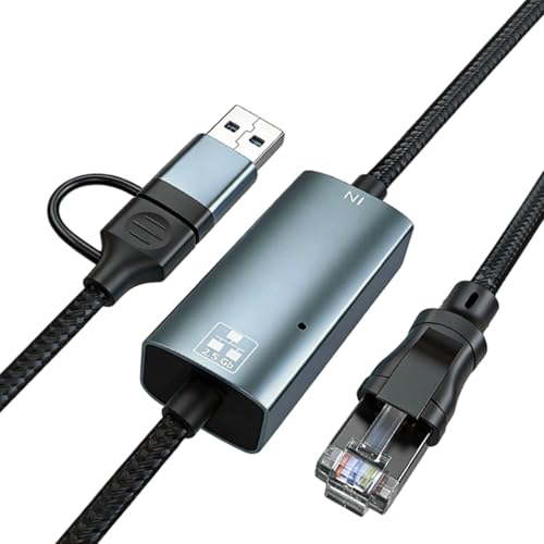Adaptateur USB vers Ethernet 2,5 Gbps idéal pour le télétravail sur PC portable